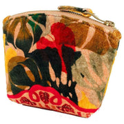 powder-exotic-leaves-printed-velvet-mini-pouch---beigeblackred-35503883
