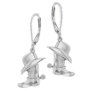 kj-beckett-cowboy-hat-and-boot-lever-back-drop-earring---silver-35461762