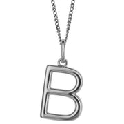 Beginnings B Initial Pendant - Silver