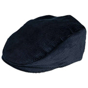 Dents Corduroy Flat Cap - Navy