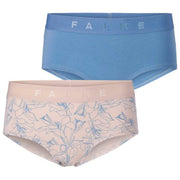 Falke デイリー コンフォート プリント ヒップスター ブリーフ 2 パック - ベージュ/ブルー