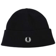Fred Perry クラシック メリノウール ビーニー - ブラック/スノーホワイト