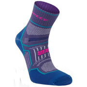 Hilly Twin Skin Anklet Socks - Grape Purple/Blue