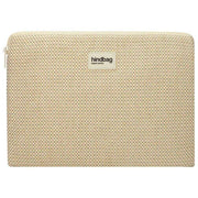 Hindbag Ava ミディアム ウィーブ 15 インチ ラップトップ ケース - ヌード ベージュ