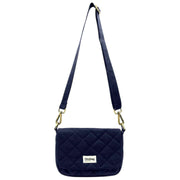 Hindbag Margault キルティング ショルダー バッグ - ネイビーブルー