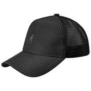 Kangol シアサッカー メッシュ トラッカー ハット - ブラック