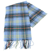 Locharron of Scotland Bowhill Bell of Borders ラムズウール スカーフ - ブルー