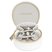 Stackers オイスター トラベル ジュエリー ボックス - ホワイト ペブル