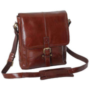 Ashwood Leather Chelsea Veg Tan Benjamin A4 Messenger Bag - Chestnut