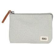Roka Carnaby Small Sustainable Canvas Wallet - Mist Grey
