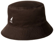 Kangol ウォッシュド バケット ハット - コーヒービーン ブラウン