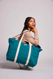 Hindbag Jean ウィークエンド バッグ - ピーコックブルー
