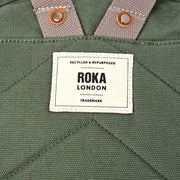 Roka Hampton スモール コットン キャンバス バックパック - ウィロー グリーン