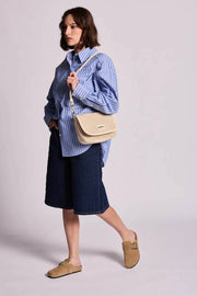Hindbag Margault ウーブン ショルダー バッグ - ヌード ベージュ