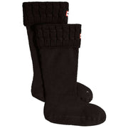 hunter-recycled-6-stitch-cable-tall-boot-socks---black-34596816