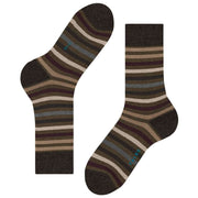 Falke Tinted Stripe Socks - Beech Green