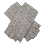 dents-fingerless-cable-knit-gloves---dove-grey-34477703