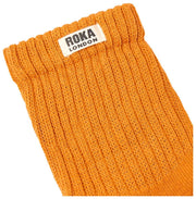 Roka Windsor ソリッド クルー ソックス - バーント オレンジ