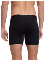 Falke Daily Comfort ロングレッグ ボクサー 2 パック - ブラック