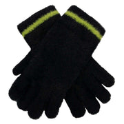 dents-feather-yarn-knitted-gloves---blackgreen-34477775