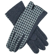 dents-touchscreen-dogtooth-design-gloves---navy-34477574