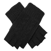dents-fingerless-cable-knit-gloves---black-34477682