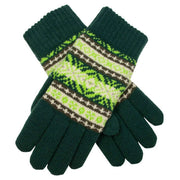 dents-jacquard-fair-isle-knitted-gloves---olive-green-34477888