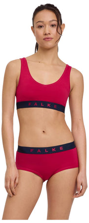 Falke Daily Comfort プリント ビスチェ ブラレット 2 枚組 - レッド/ブラック