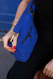 Hindbag Margault キルティング ショルダー バッグ - エレクトリック ブルー