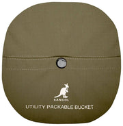 Kangol マルチユーティリティ パッカブル バケット ハット - ダークオリーブグリーン