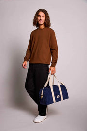 Hindbag Charlie ボウリング バッグ - ベルベット ネイビー ブルー