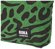 Roka Maida Vale スモール コットン キャンバス ポーチ - アーティチョーク グリーン