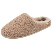 isotoner-borg-swept-back-mule-slippers---mink-beige-34523411