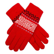 dents-jacquard-geometric-knitted-gloves---berry-red-34477654