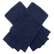 dents-fingerless-cable-knit-gloves---navy-34477696
