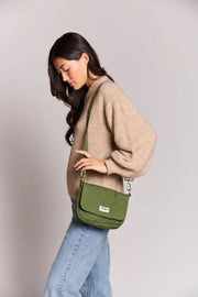 Hindbag Margault キルティング ショルダー バッグ - オリーブグリーン