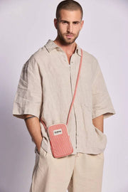 Hindbag Bill Phone バッグ - レッド ストライプ