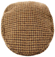 Dents Blashford Tweed フラット キャップ - チェスナット ブラウン