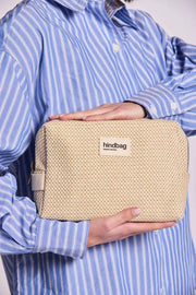 Hindbag Leon ウーブン トイレタリー バッグ - ヌード ベージュ