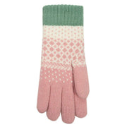 dents-jacquard-polka-dot-knitted-gloves---powder-pinkmint-green-34477899