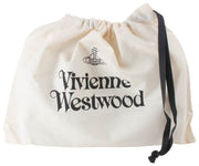 Vivienne Westwood スモール クロコ フラット ジップ クラッチ - ブラック