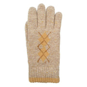 dents-argyle-marl-yarn-knitted-gloves---oatmeal-creamtoffee-brown-34477642