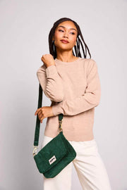 Hindbag Margault ショルダーバッグ - ベルベット パイン グリーン