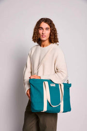 Hindbag Jean ウィークエンド バッグ - ピーコックブルー
