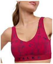 Falke Daily Comfort プリント ビスチェ ブラレット 2 枚組 - ブラック/レッド