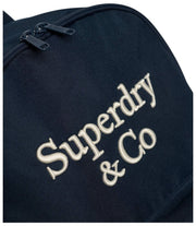 Superdry & Co Company ロゴ バックパック - Eclipse ネイビー/オフホワイト