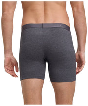 Falke Daily Comfort 2 パック ロングレッグ ボクサー - ダークグレーヘザー