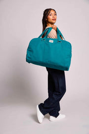 Hindbag Yves ラージ トラベル バッグ - ピーコック ブルー