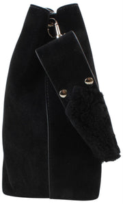 Vivienne Westwood Lottie スエード スモール ショルダーバッグ - ブラック