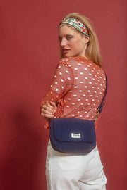 Hindbag Margault キルティング ショルダー バッグ - ネイビーブルー
